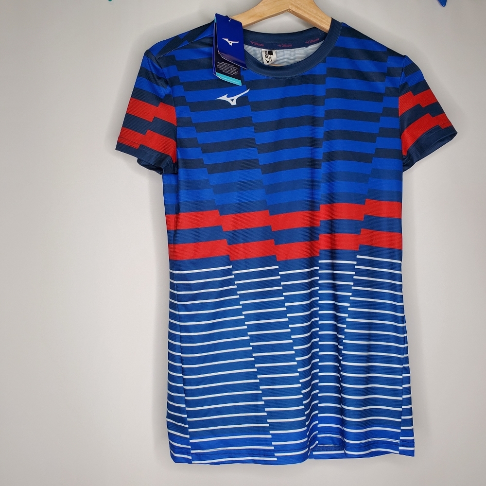 Mizuno Patriotic Shirt Drylite Large Short Sleeve